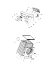 Схема №3 LOP 1070 с изображением Бак (полубак) для стиральной машины Whirlpool 480111101114