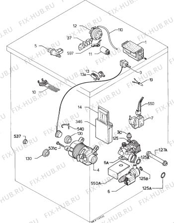 Взрыв-схема стиральной машины Zanussi FJ1002 - Схема узла Electrical equipment 268