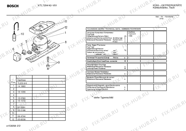 Схема №1 KTL7204 с изображением Дверь для холодильной камеры Bosch 00214283