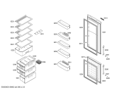 Схема №2 P1KVB3914A с изображением Дверь для холодильной камеры Bosch 00247686