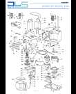 Схема №1 BCO261B.1 с изображением Панель для электрокофеварки DELONGHI 5913215531