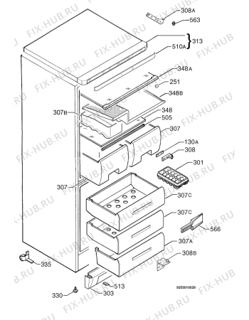 Схема №3 SGENIUSKG с изображением Ящик (корзина) для холодильника Aeg 2275080014