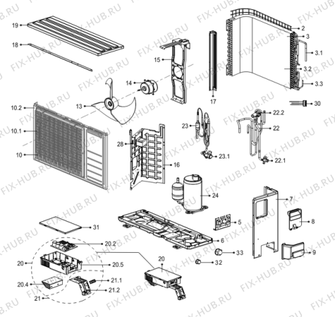 Схема №1 KAS26ZDCINVL (416926) с изображением Вентиль для сплит-системы Gorenje 426749