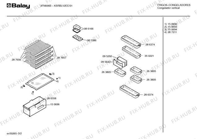 Схема №2 KSRBLV2EE 3FN606B с изображением Инструкция по эксплуатации для холодильника Bosch 00520557