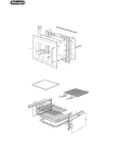 Схема №1 DESIDESLH с изображением Рукоятка для плиты (духовки) DELONGHI 037242062