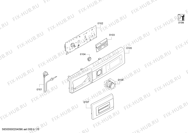 Схема №1 WM14T470GB с изображением Панель управления для стиралки Siemens 11022293