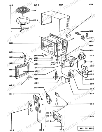 Схема №1 AVM 603 с изображением Дверца для микроволновой печи Whirlpool 481944059447