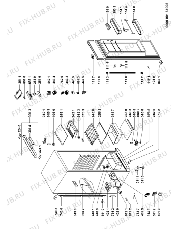 Схема №1 ARC 1874/IX с изображением Сенсорная панель для холодильной камеры Whirlpool 480131100005