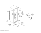 Схема №3 KD42VV00NE с изображением Дверь для холодильной камеры Siemens 00245378