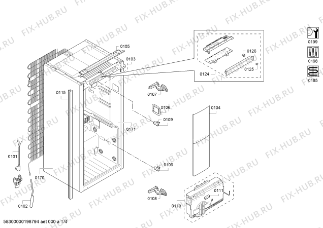 Схема №3 JC50FA31 с изображением Поднос для холодильника Bosch 11002926