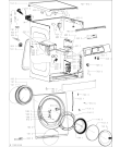 Схема №1 WA PLUS 8614 с изображением Бак (полубак) для стиральной машины Whirlpool 481010917707