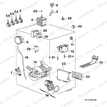 Взрыв-схема стиральной машины Zanker CLASSIC8095 - Схема узла Electrical equipment