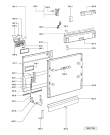 Схема №1 ADG 987 FD с изображением Панель для посудомоечной машины Whirlpool 480140101349