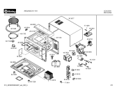 Схема №2 3WG2534E с изображением Нижняя часть корпуса для микроволновки Bosch 00366985