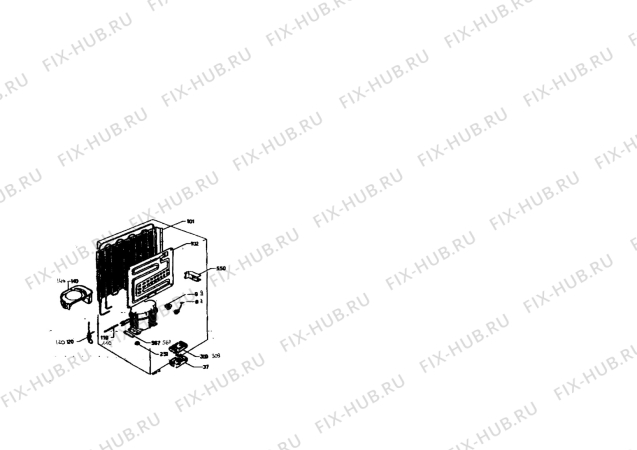 Взрыв-схема холодильника Electrolux RF617 - Схема узла Section 4