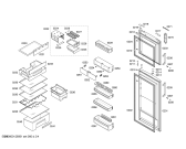 Схема №4 KD30NA00 с изображением Дверь для холодильника Siemens 00245073