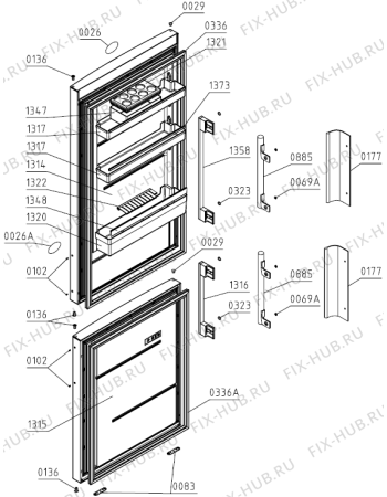 Взрыв-схема холодильника Gorenje K7900RD (568993, HZS3369) - Схема узла 03