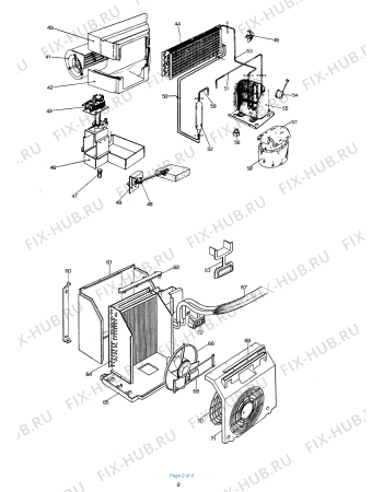 Схема №1 PAC 27 с изображением Запчасть для климатотехники DELONGHI 706478