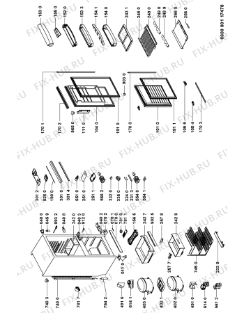 Схема №1 ART 830-2/G/DF с изображением Декоративная панель для холодильника Whirlpool 481946089385