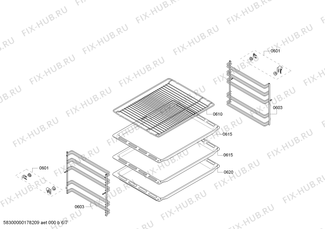Схема №6 HC748541 с изображением Стеклокерамика для плиты (духовки) Siemens 00712055