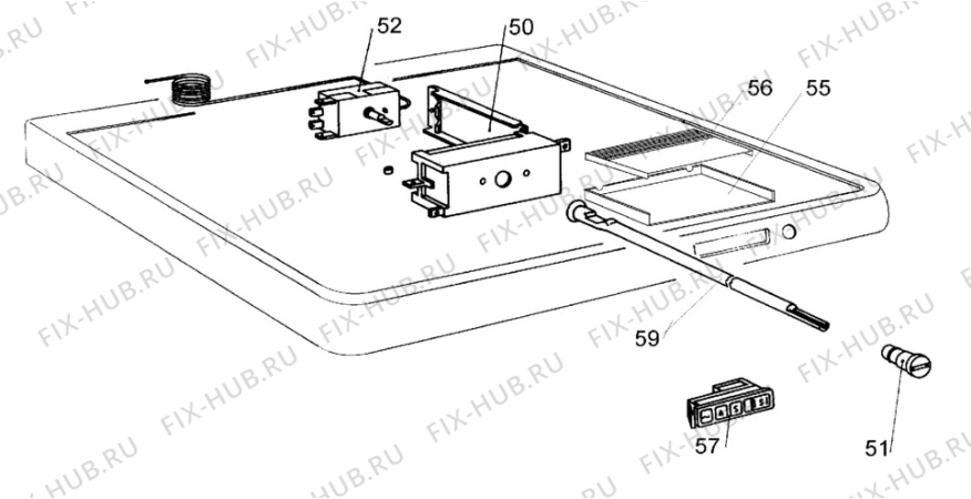 Взрыв-схема холодильника Novamatic TF115-IB - Схема узла Electrical equipment 268