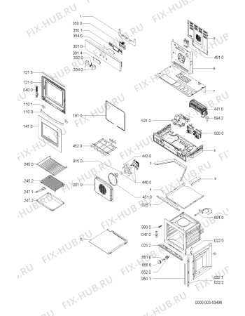 Схема №1 LPR 813 с изображением Панель для электропечи Whirlpool 481245248893