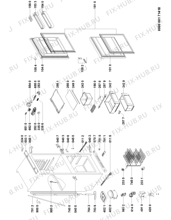 Схема №1 ARL758A1 (F090466) с изображением Руководство для холодильной камеры Indesit C00357560