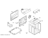 Схема №3 P1HEB69050 с изображением Внешняя дверь для плиты (духовки) Bosch 00475588