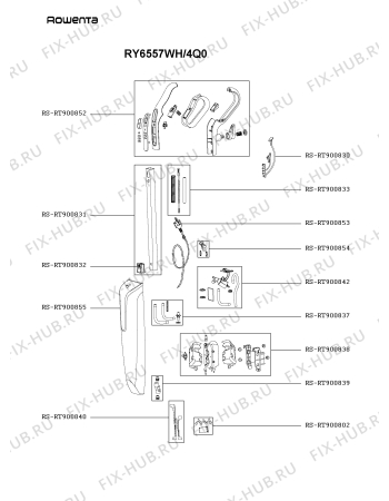Схема №1 RY6537WI/4Q0 с изображением Рукоятка для мини-пылесоса Rowenta RS-RT900852