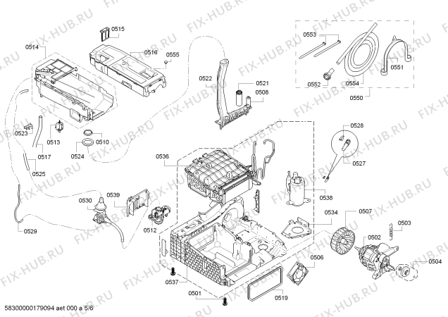 Схема №3 WTW86260CH EcoLogixx 7 selfCleaning condenser с изображением Силовой модуль запрограммированный для электросушки Bosch 00632236