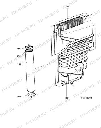 Взрыв-схема холодильника Electrolux RA4422 - Схема узла Cooling generator