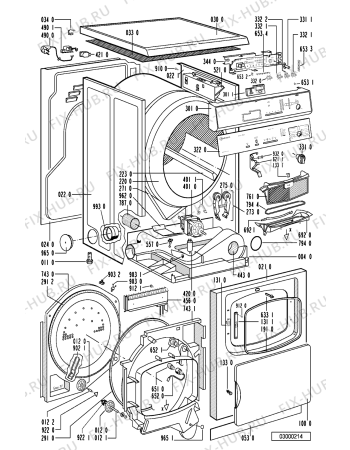 Схема №1 TRA 4340 с изображением Декоративная панель для электросушки Whirlpool 481245219374