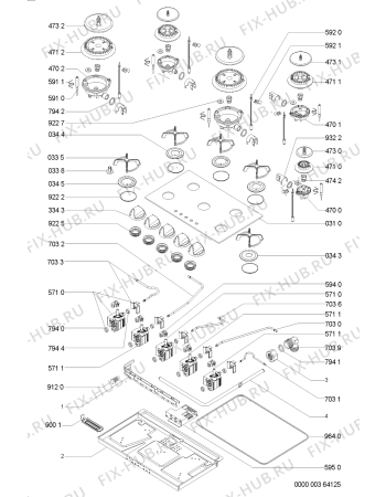 Схема №1 AKM 460/WH/01 с изображением Трубка подачи газа для электропечи Whirlpool 481253048745