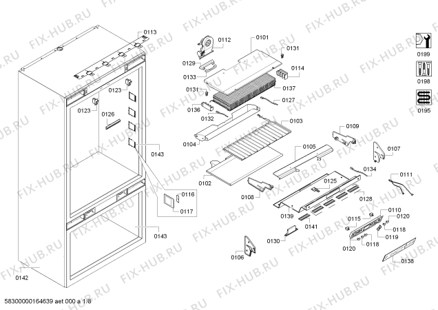 Схема №4 CI36BP01 с изображением Модуль управления для холодильника Siemens 00741049