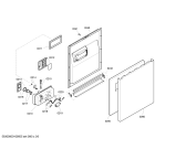 Схема №5 SGS65E02EU с изображением Передняя панель для посудомойки Bosch 00443726