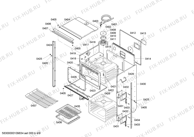 Взрыв-схема холодильника Bosch HBL5056AUC - Схема узла 05