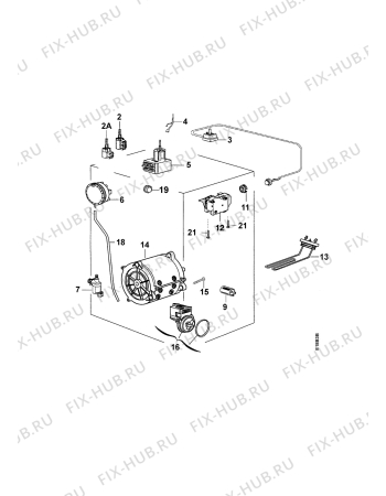 Взрыв-схема стиральной машины Zanussi TL462C - Схема узла Electrical equipment