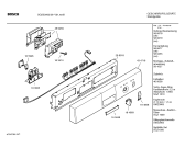 Схема №4 SGS53A62 с изображением Передняя панель для электропосудомоечной машины Bosch 00434718