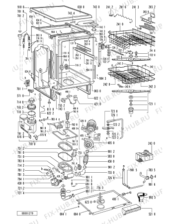 Схема №2 ADP 8412 GR с изображением Мини-ручка для посудомоечной машины Whirlpool 481241358954