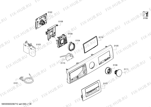 Схема №4 WM14W5O9DN с изображением Вставка для стиралки Siemens 11005096