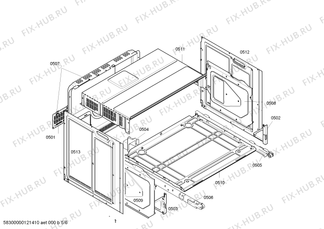 Схема №3 HB750250C с изображением Панель управления для плиты (духовки) Siemens 00448848