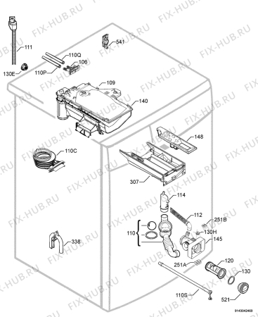 Взрыв-схема стиральной машины Zanker EF4480N - Схема узла Hydraulic System 272