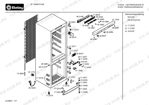 Схема №2 3FG568F2 с изображением Дверь для холодильной камеры Bosch 00236806