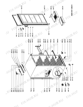 Схема №1 AFG 385/H с изображением Электрокомпрессор для холодильника Whirlpool 481236038835