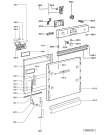 Схема №1 ADG 8315/2 WH с изображением Рукоятка для посудомойки Whirlpool 481246038161