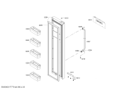 Схема №2 KAN62V06TI с изображением Дверь для холодильника Bosch 00711907