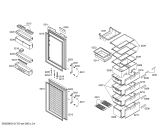 Схема №4 KG32U193GB с изображением Дверь морозильной камеры для холодильника Siemens 00245294