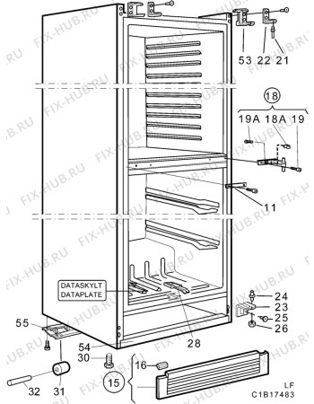 Взрыв-схема холодильника Rosenlew RJP951VP - Схема узла C10 Cabinet