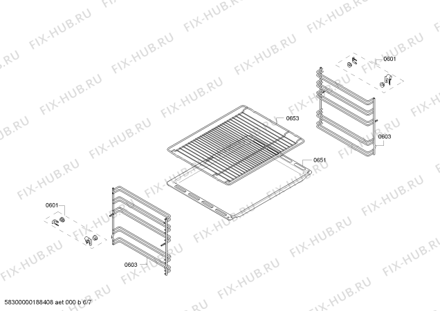 Схема №5 PHCB154K55 с изображением Панель управления для плиты (духовки) Bosch 11010702