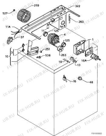 Взрыв-схема стиральной машины Rex REE - Схема узла Electrical equipment 268